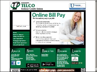 Web site www.mstelco.org, Rivertrust Federal Credit Union